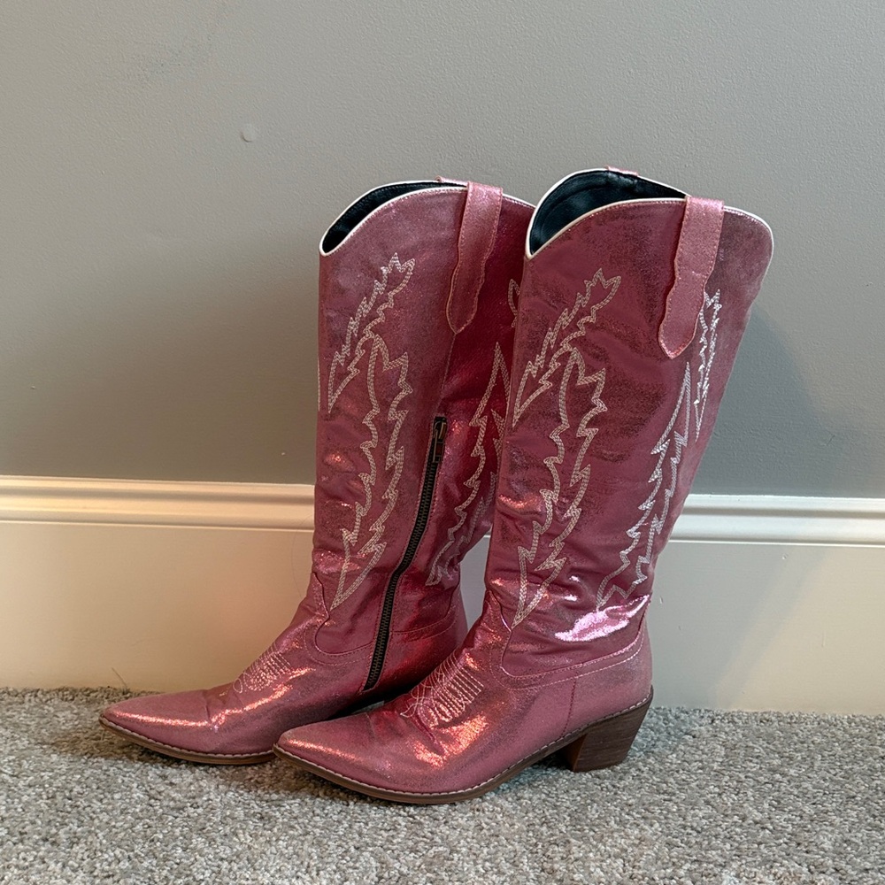 Pink Western Cowboy Boots